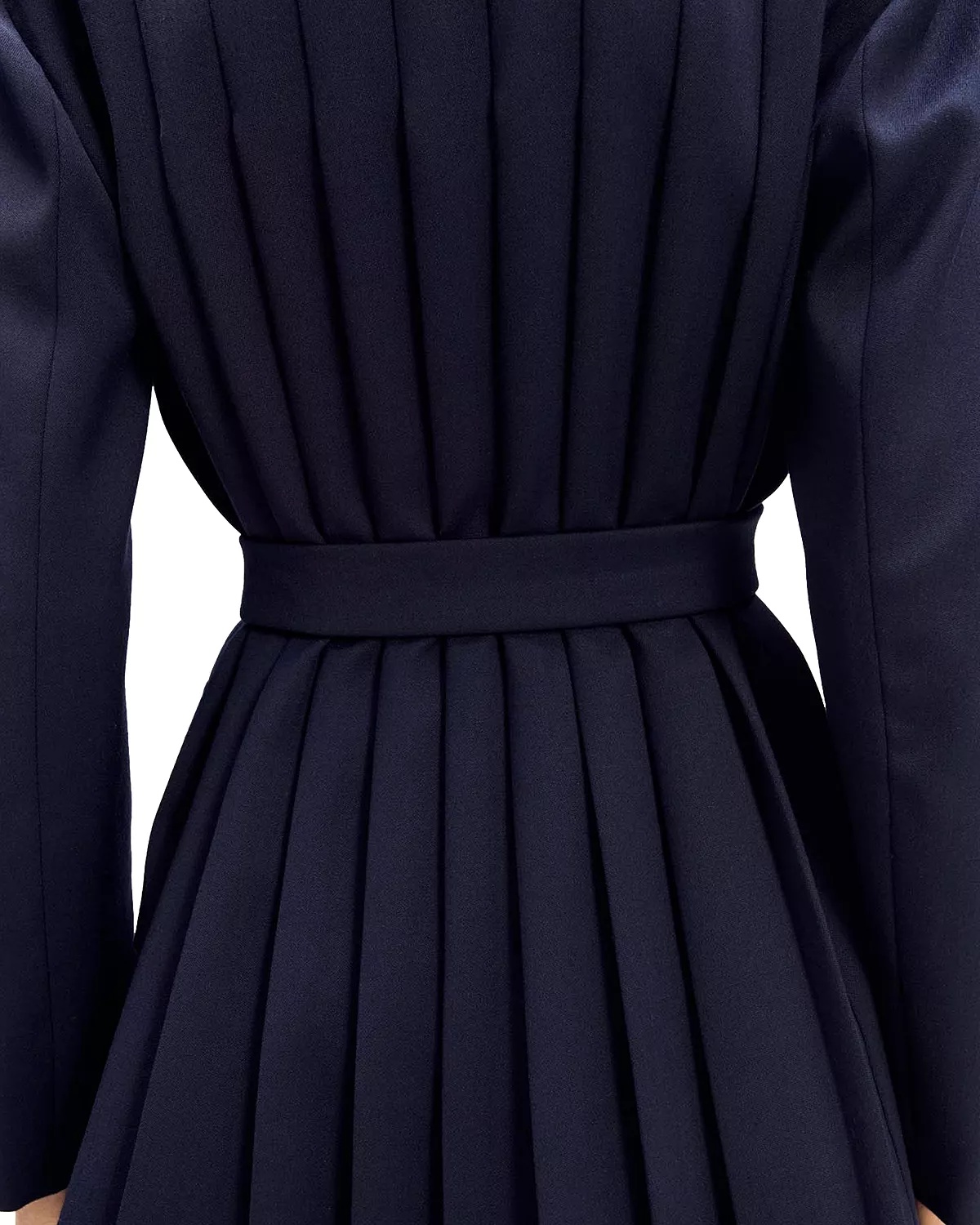 Villeplisse Belted Satin Lapel Blazer - 6