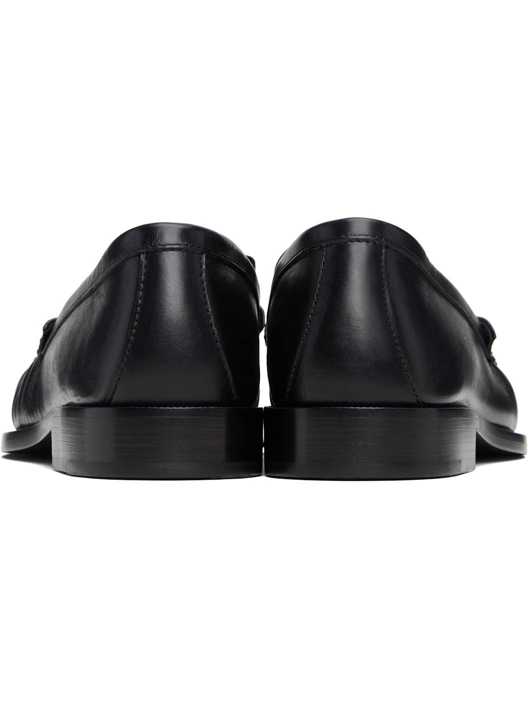 Black Leather Loafers - 2