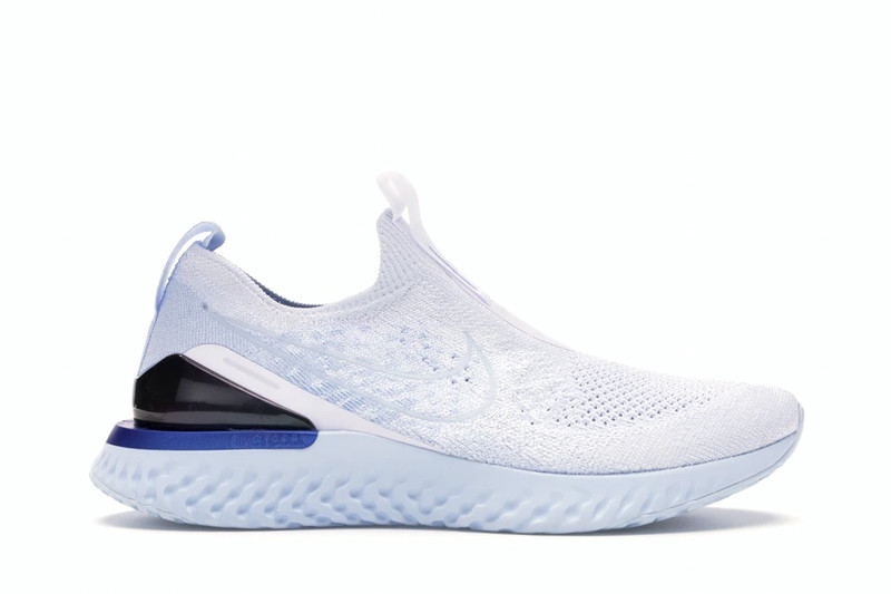 Nike Epic Phantom React Flyknit White Hydrogen Blue (W) 1