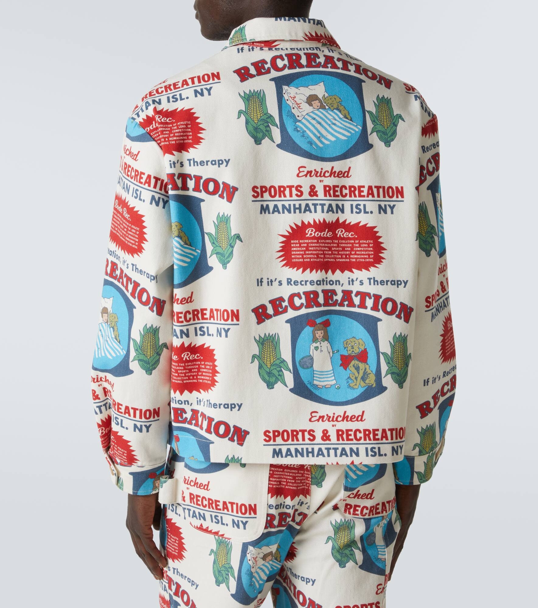 Enrichment printed cotton jacket - 4