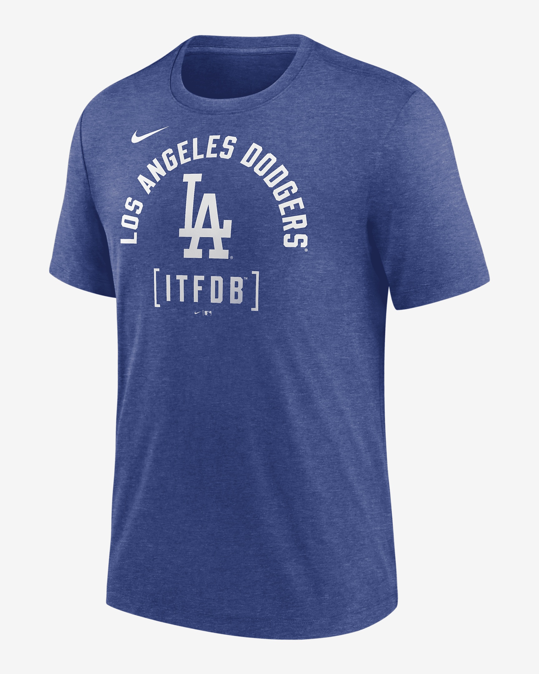 Los Angeles Dodgers Swing Big Nike Men's MLB T-Shirt - 1