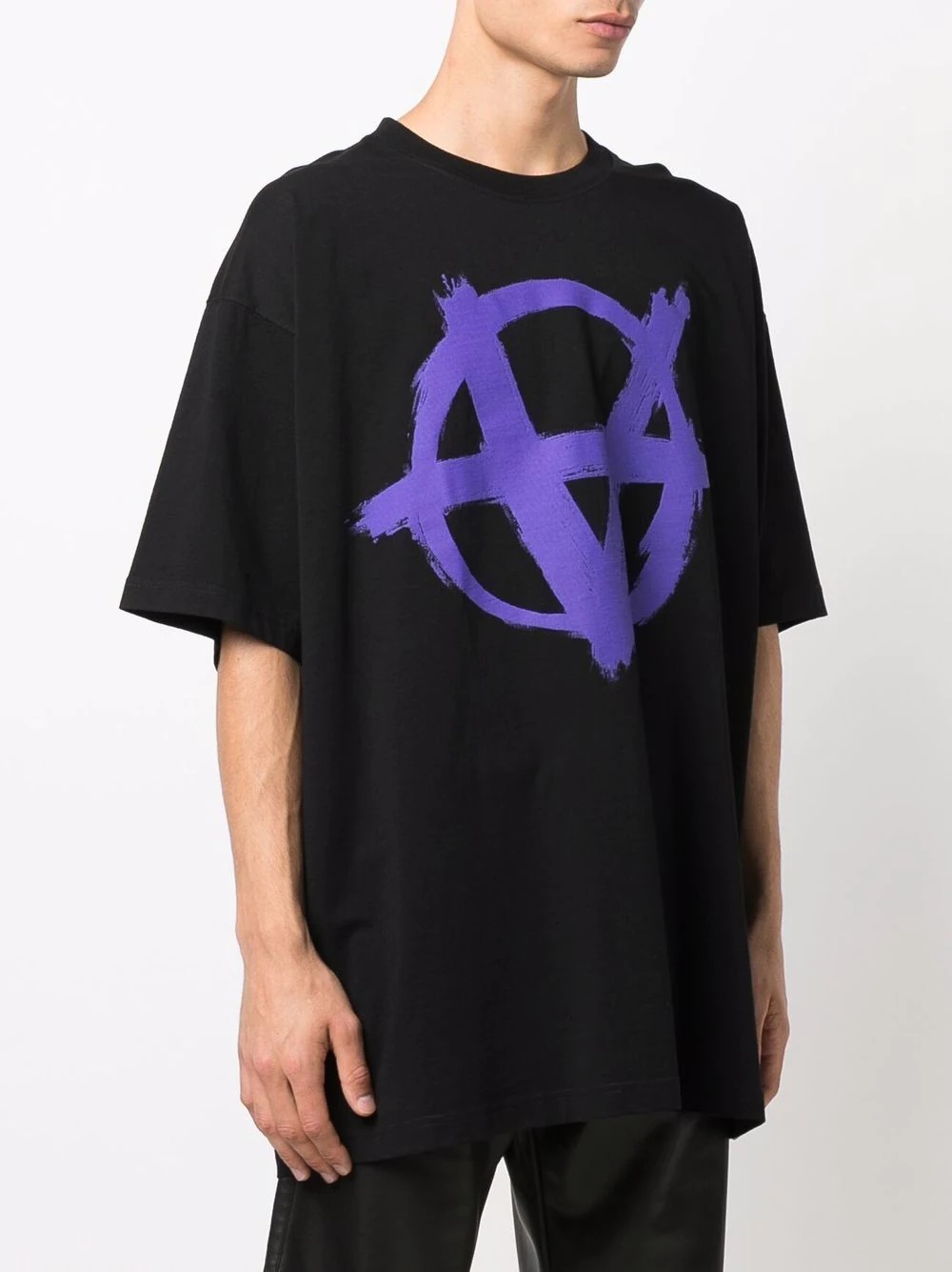 Anarchy graphic-print T-shirt - 3