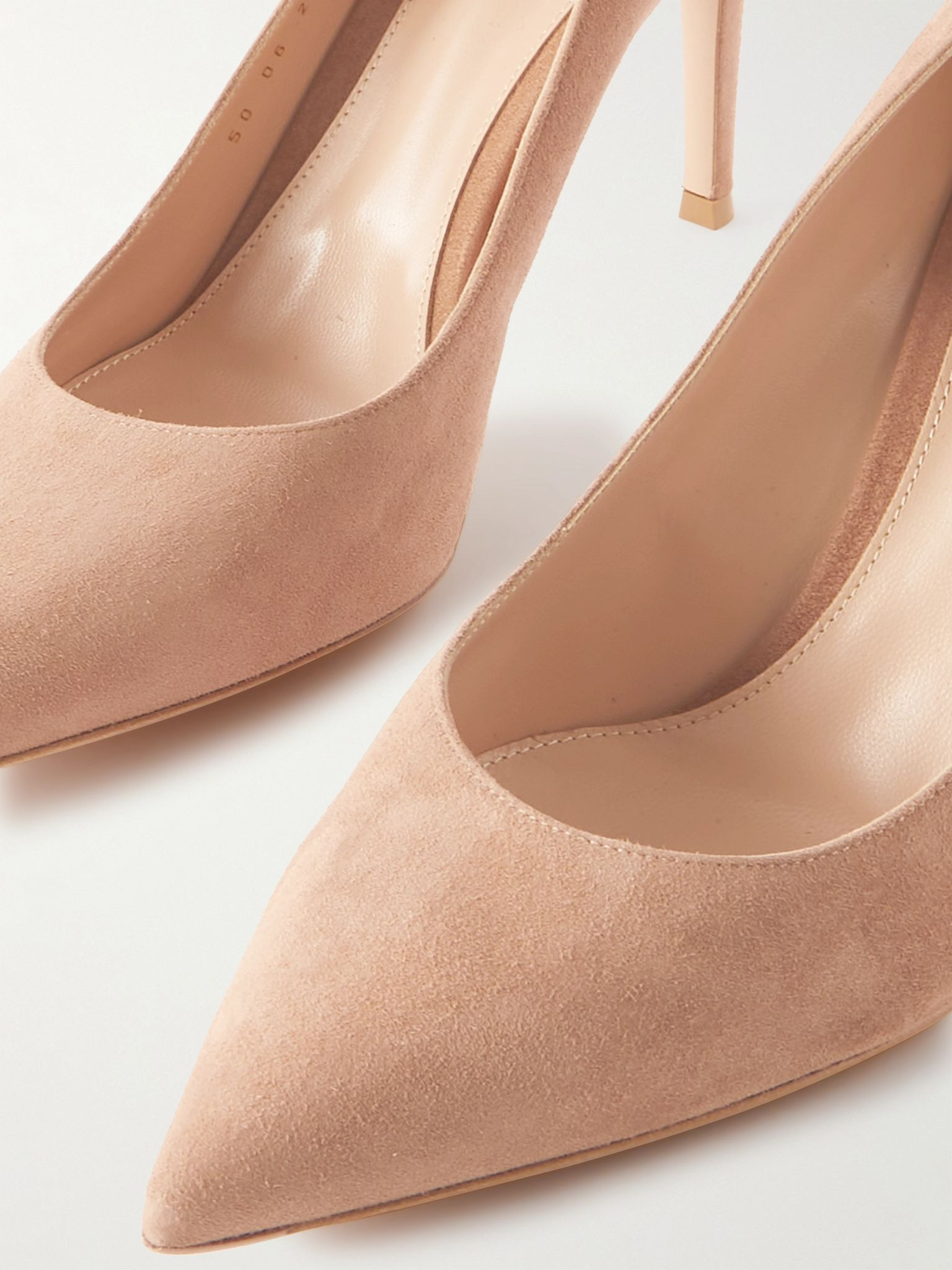 Gianvito 85 suede pumps Neutral - 4