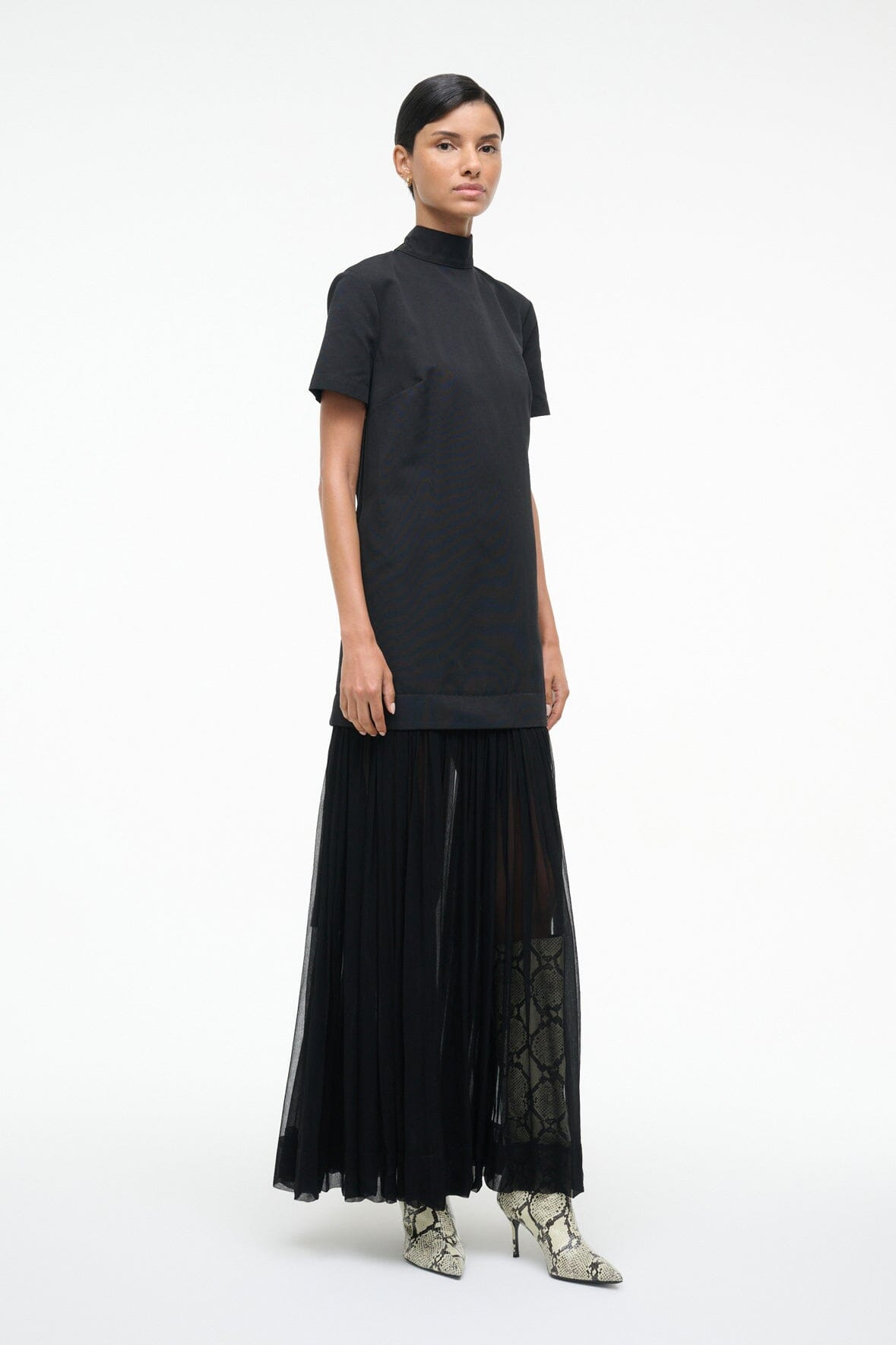 STAUD PIA DRESS BLACK - 3