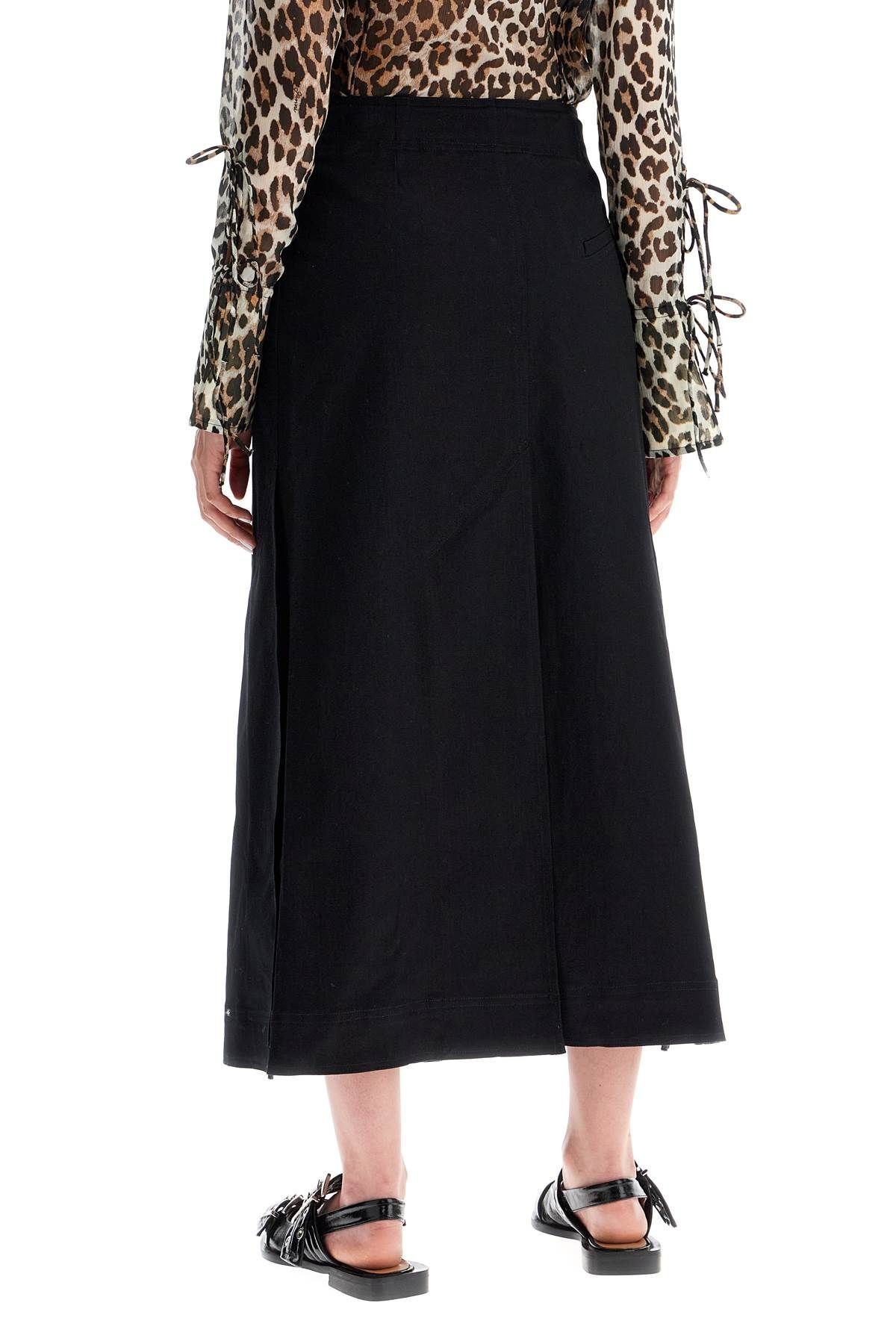 LONG WRAP SKIRT WITH POCKETS - 4