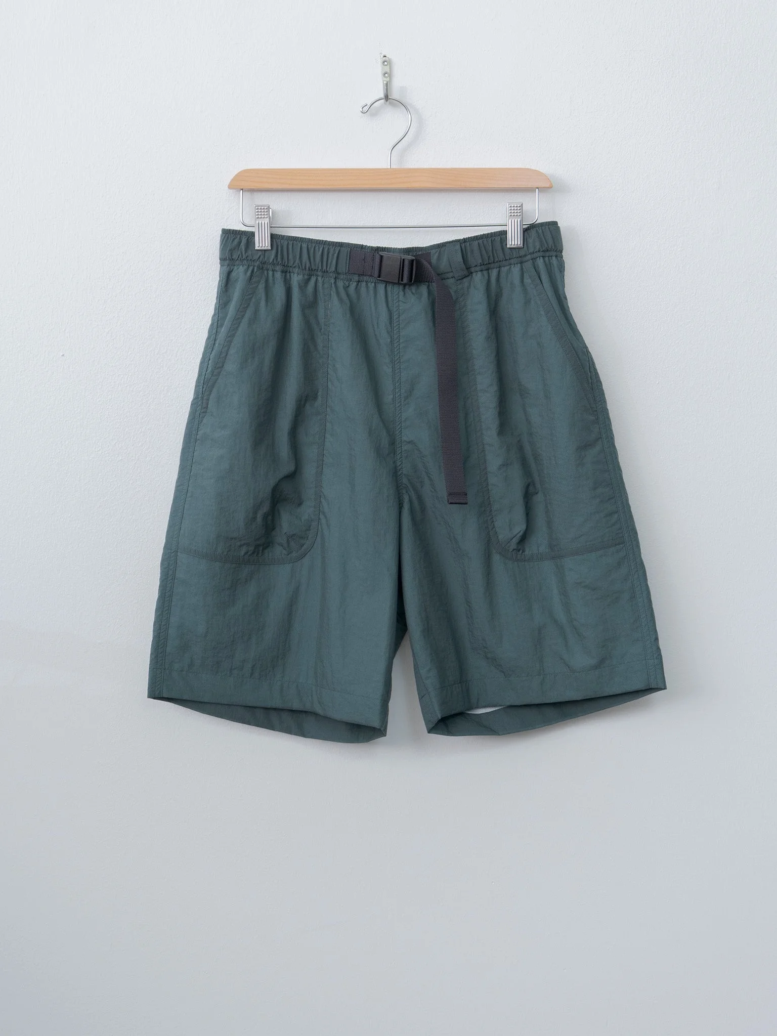 Super Light Nylon Climbing Shorts - Green - 1