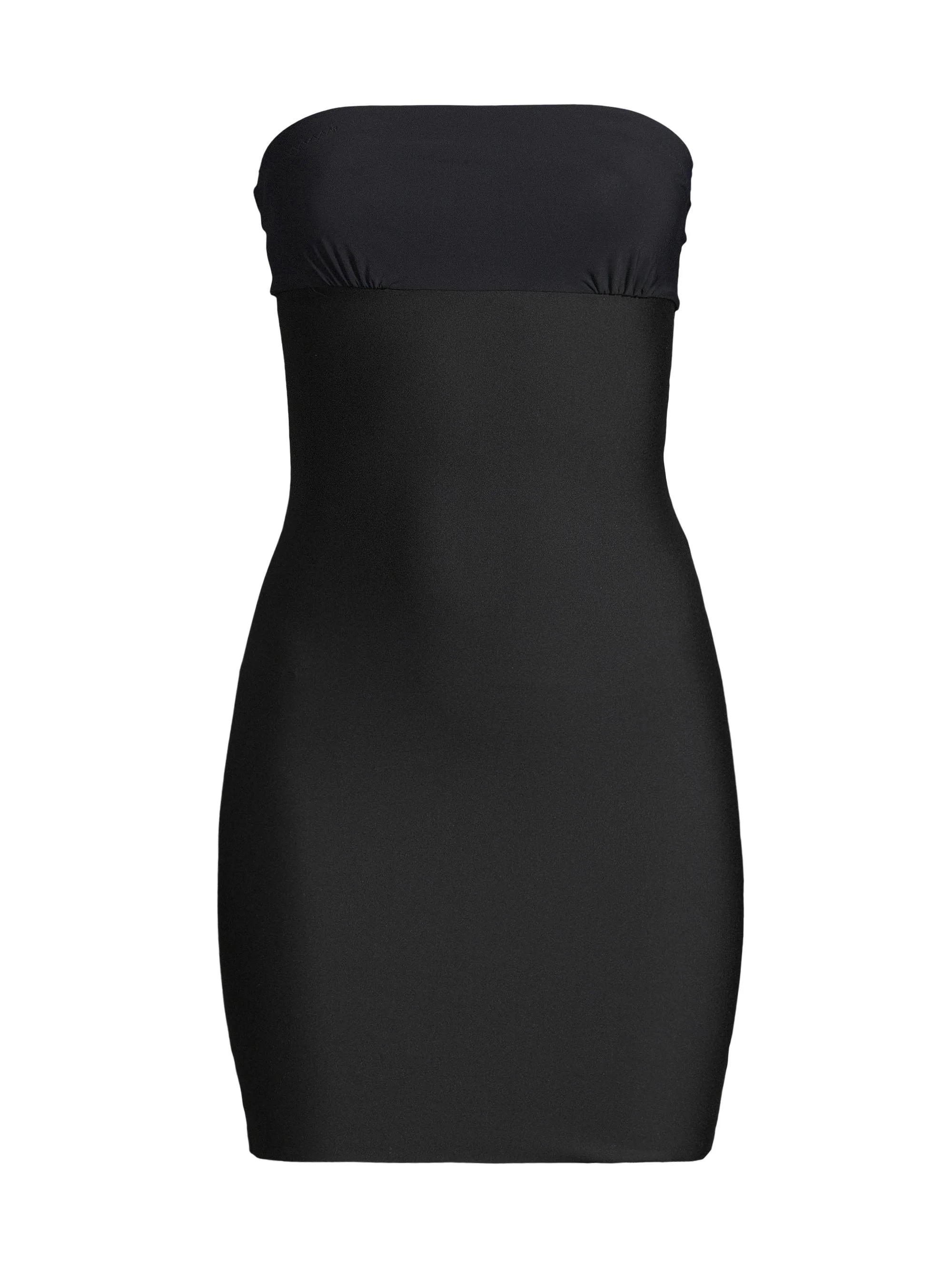 Women's Two-Faced Tech Strapless Slip Dress - Black - 1