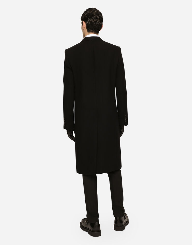 Single-breasted wool coat - 3