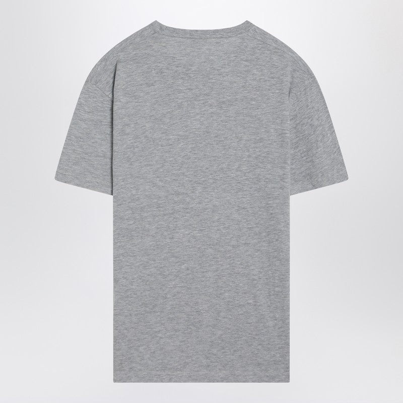DSQUARED2 GREY MÉLANGE T-SHIRT WITH LOGO PRINT outlook