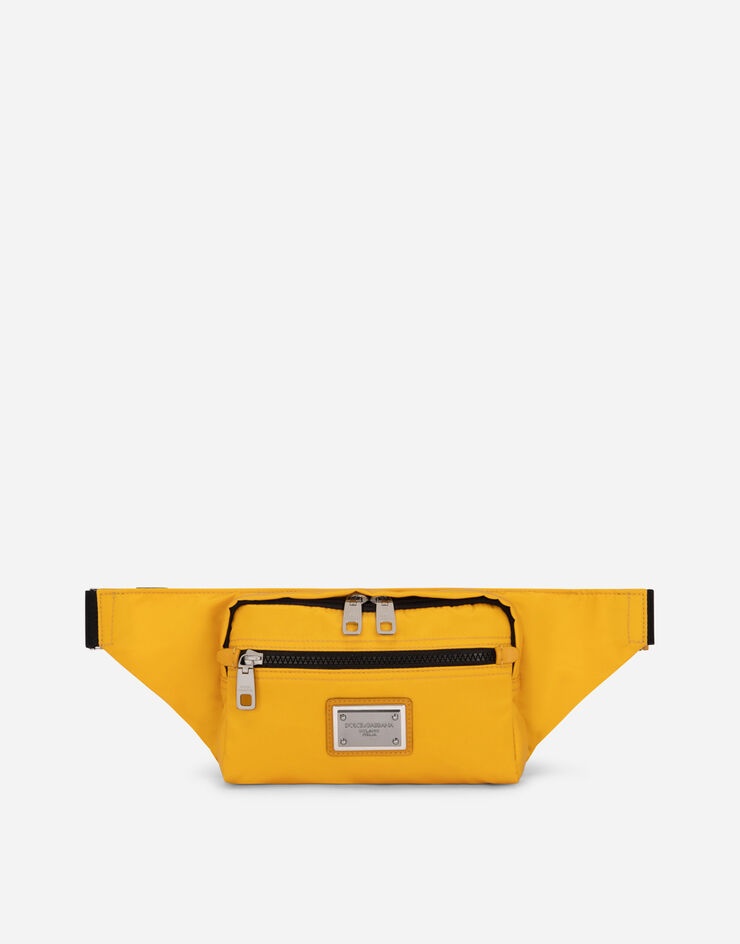 Small nylon belt bag with logo tag - 1