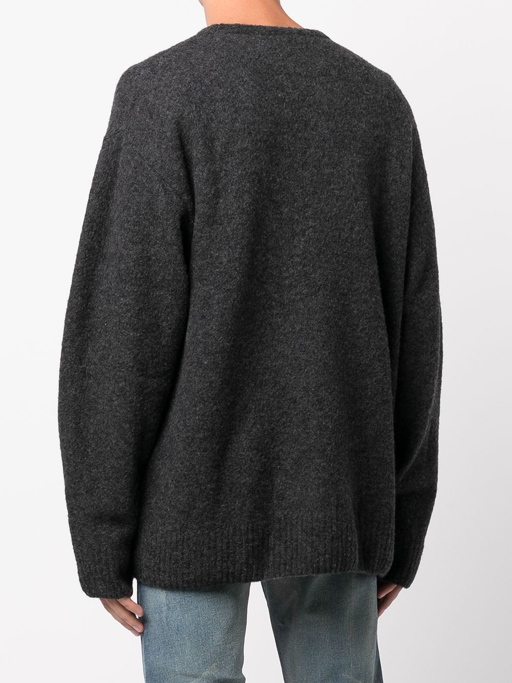 fine knit crewneck jumper - 4