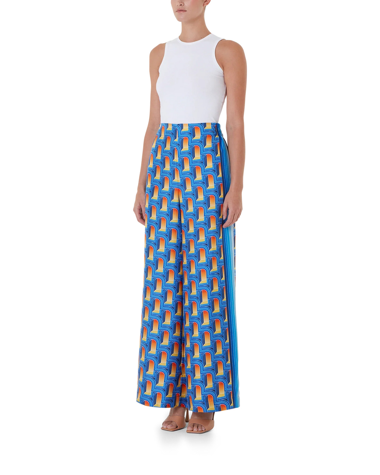 L'Arche De Nuit Silk Wide Leg Trousers - 3