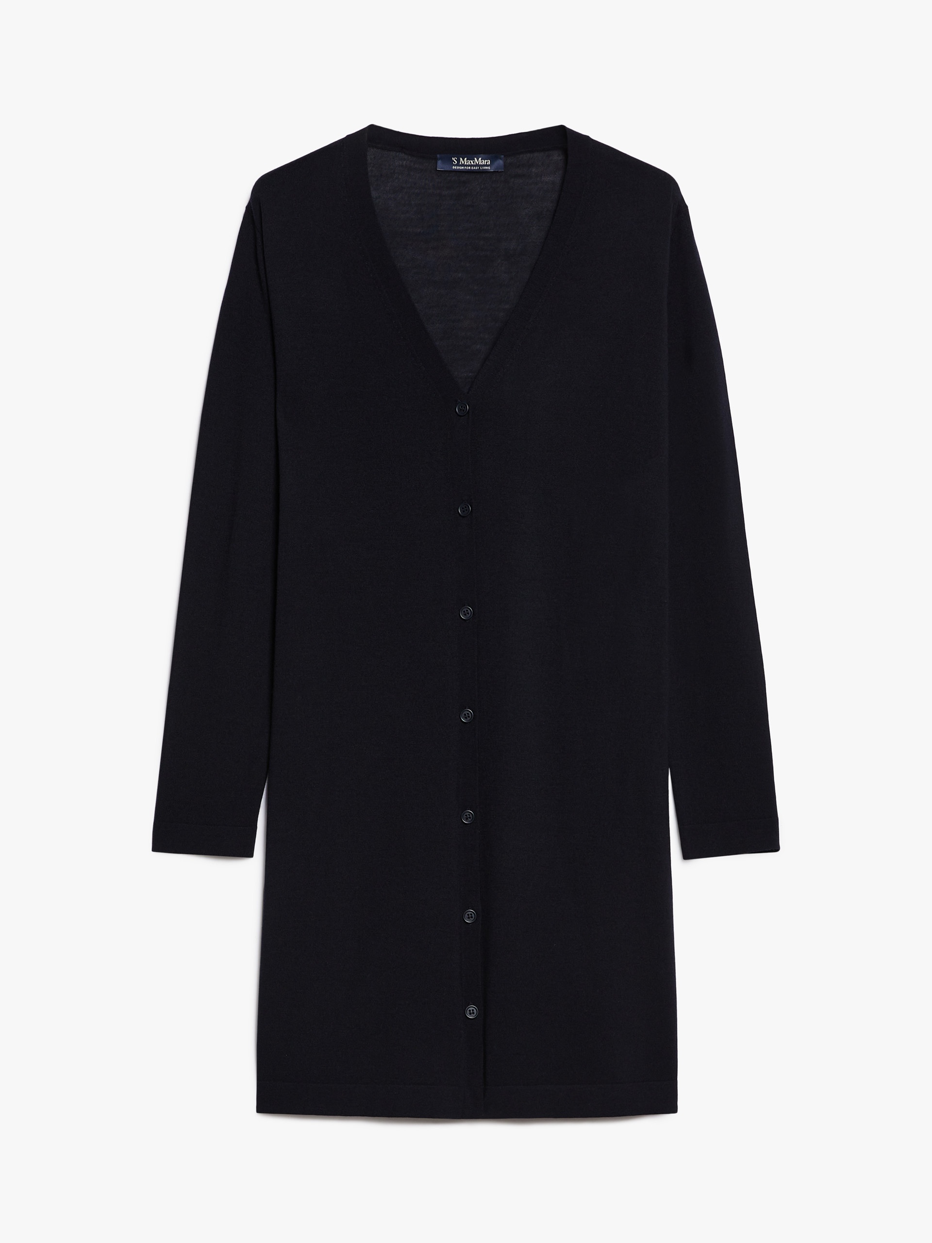 PLATANI Long wool yarn cardigan - 1