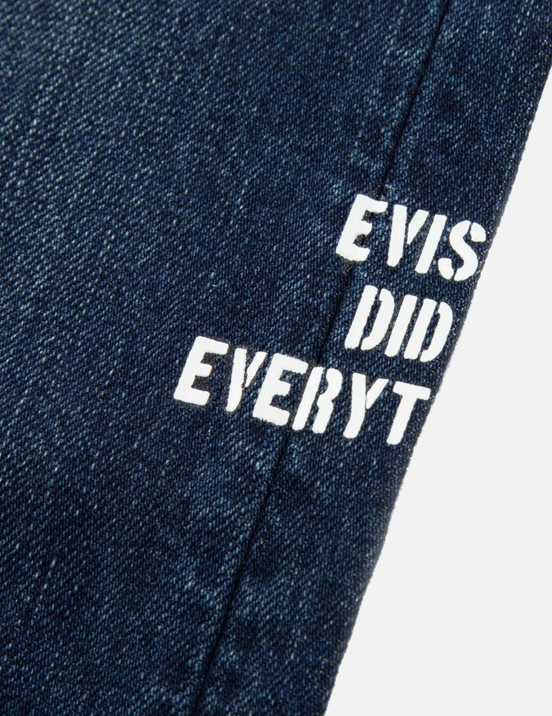 KOINOBORI PRINT AND SEAGULL EMBROIDERY CROPPED-FIT JEANS #2027 11