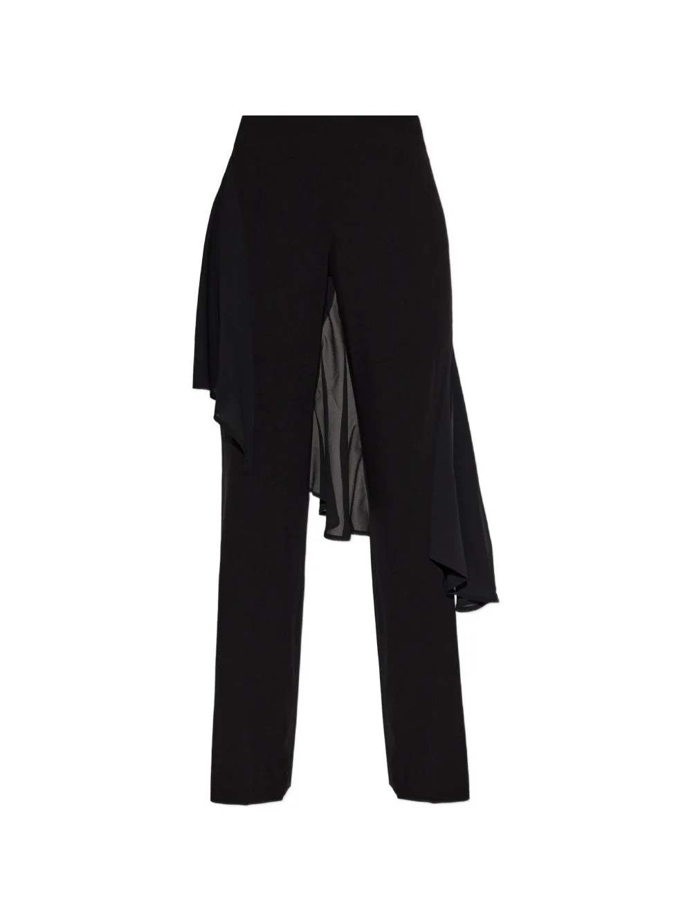 asymmetrical draped trousers - 1