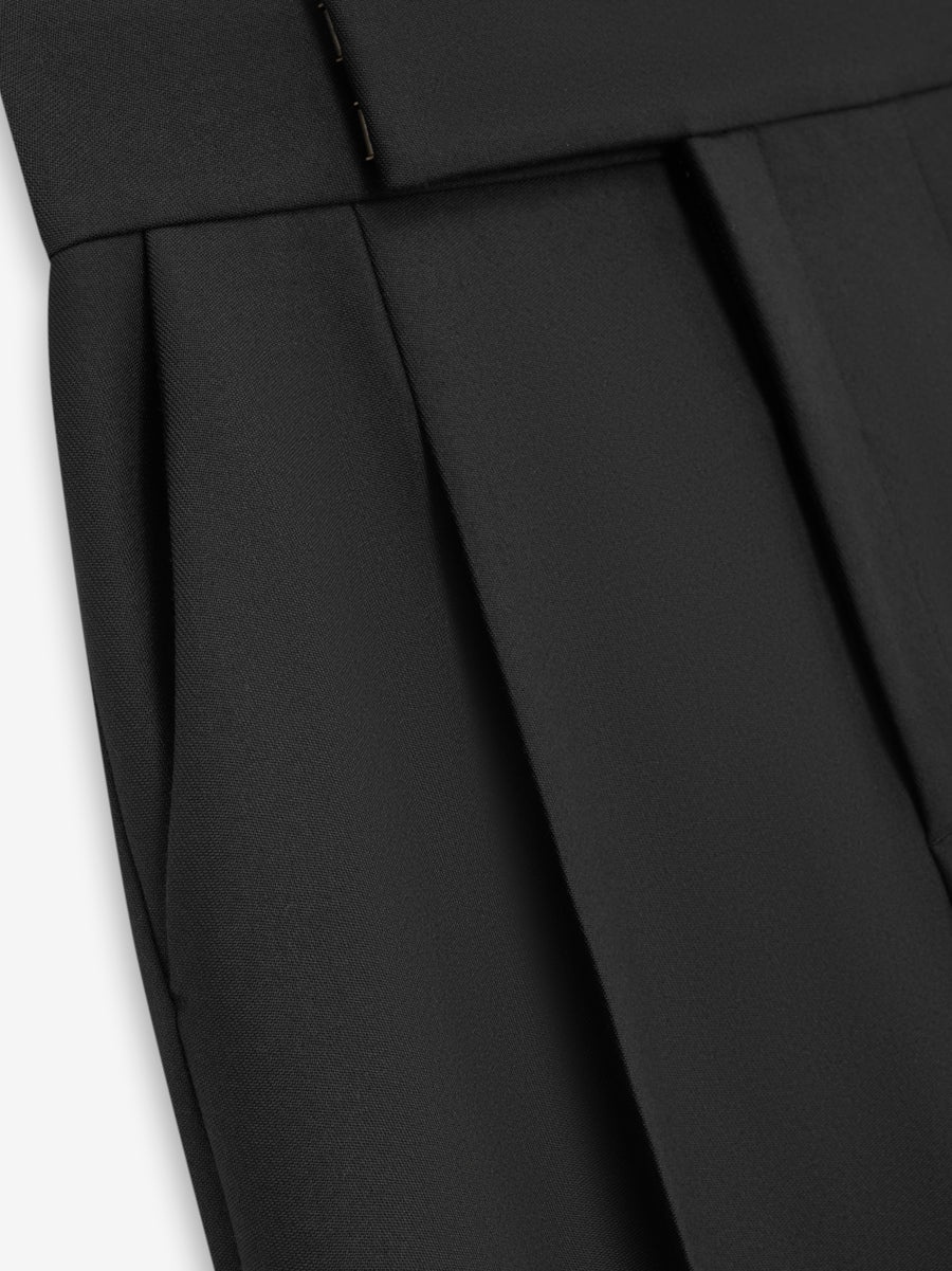 Wool Gabardine Single Pleat Trouser - 4