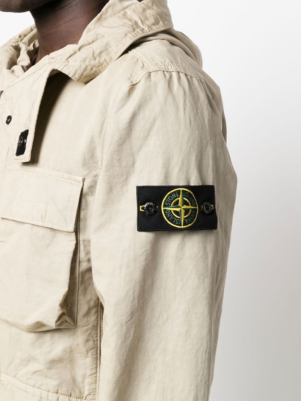 Compass-badge hooded jacket - 5