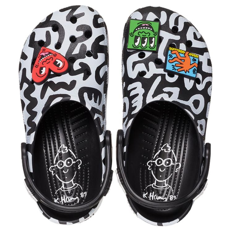 Crocs x Keith Haring Classic Clog 'Black White' 209488-001 - 4