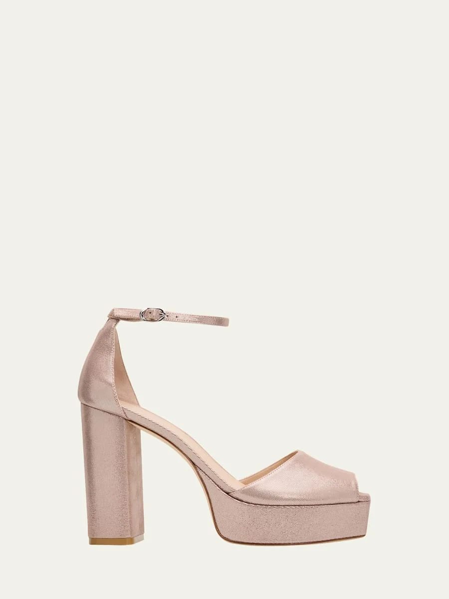 110mm Sabrina Platform Ankle-Strap Sandals - 1