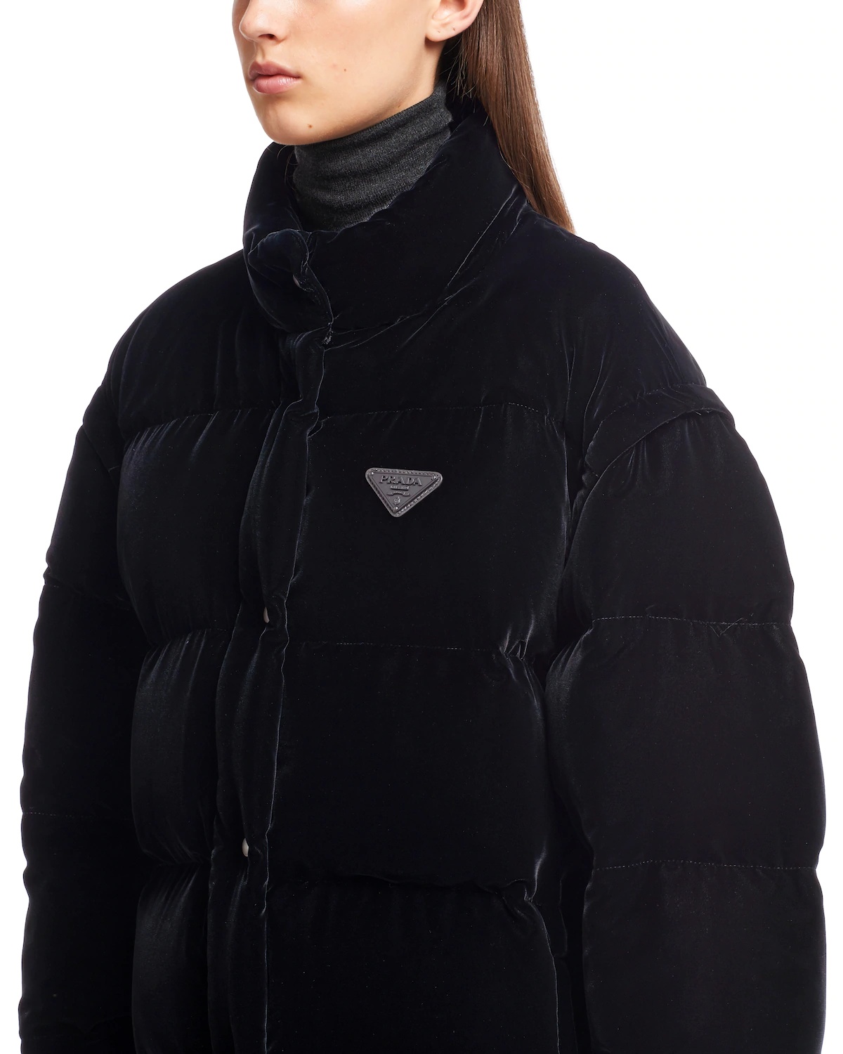 Velvet puffer jacket - 5