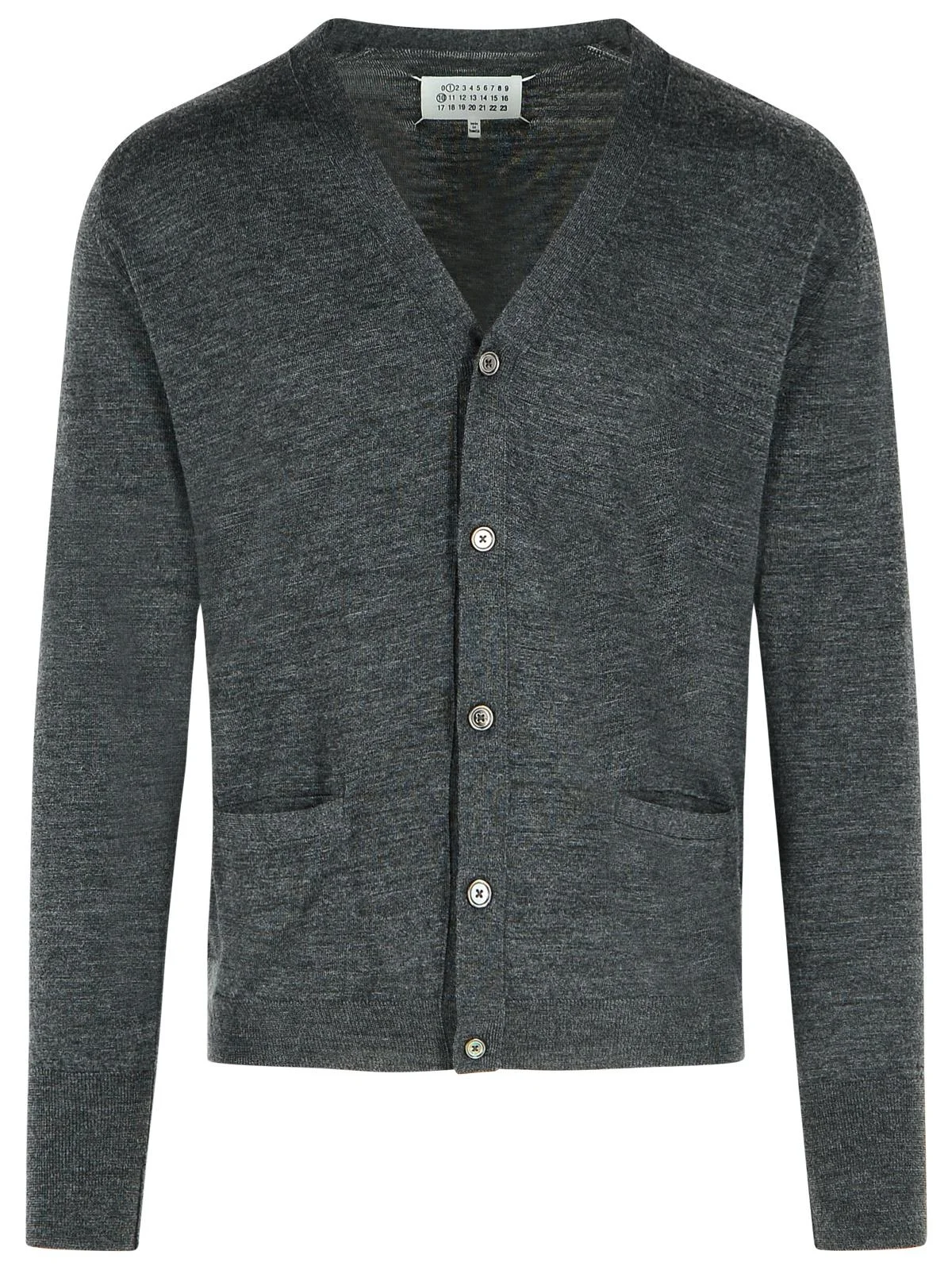 Maison Margiela Dark Grey Wool Blend Cardigan Men - 1