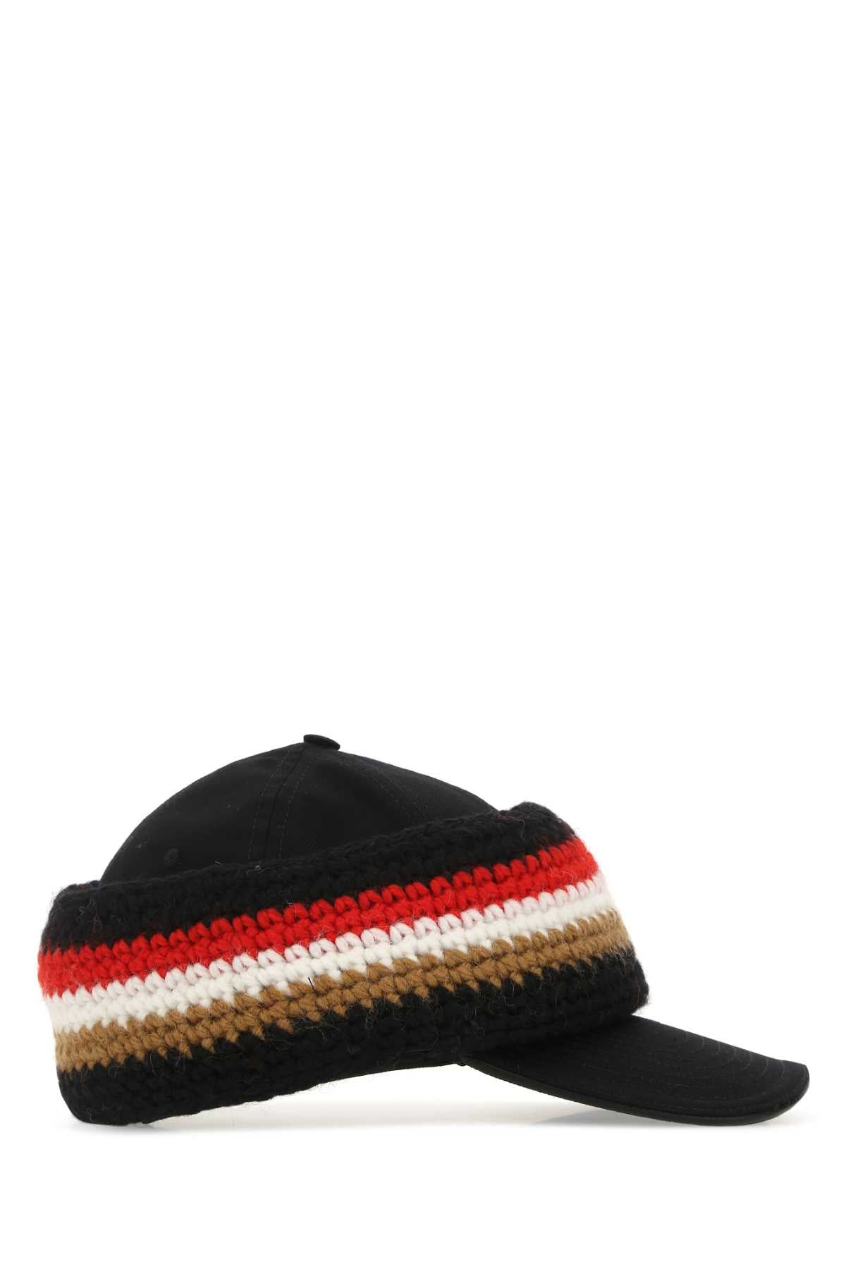 Burberry Men Black Cotton Hat - 2