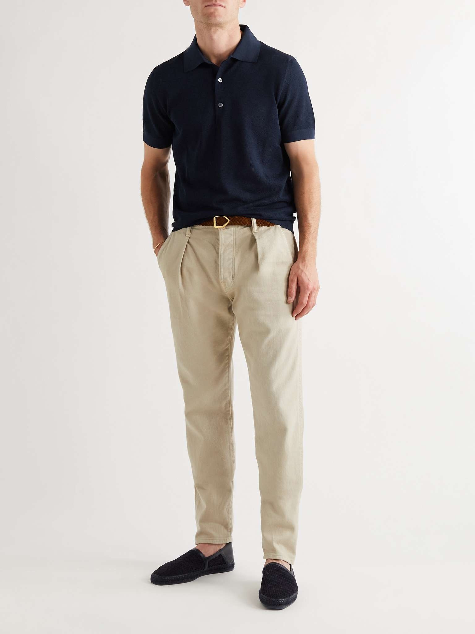 Slim-Fit Garment-Dyed Cotton-Piqué Polo Shirt - 2