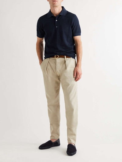 TOM FORD Slim-Fit Garment-Dyed Cotton-Piqué Polo Shirt outlook