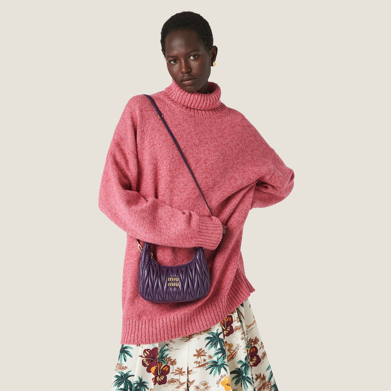 Miu Miu Wander matelassé nappa leather hobo bag outlook