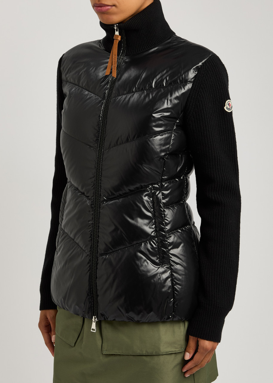 Moncler Quilted Nylon and Wool Jacket - 2
