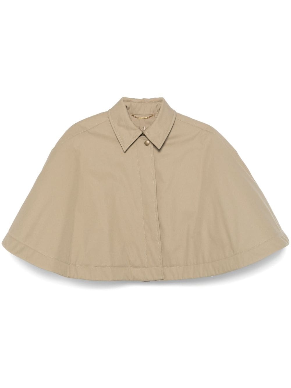 cropped gabardine cape - 1