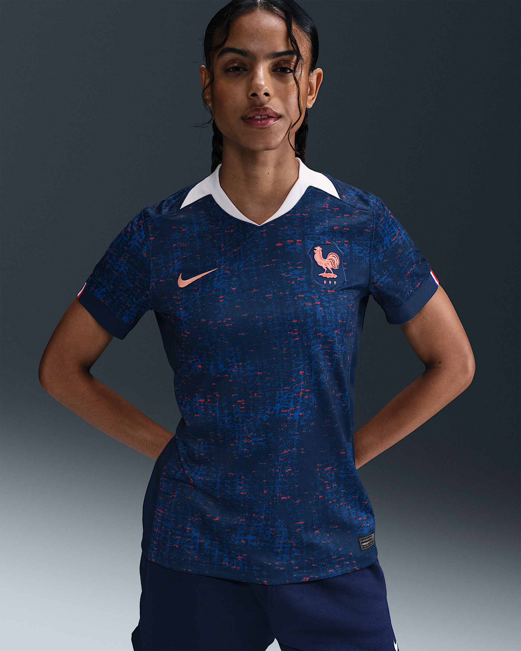 FFF 2025 Stadium Home (Women's Team) Women's Nike Dri-FIT Soccer Replica Jersey - 1
