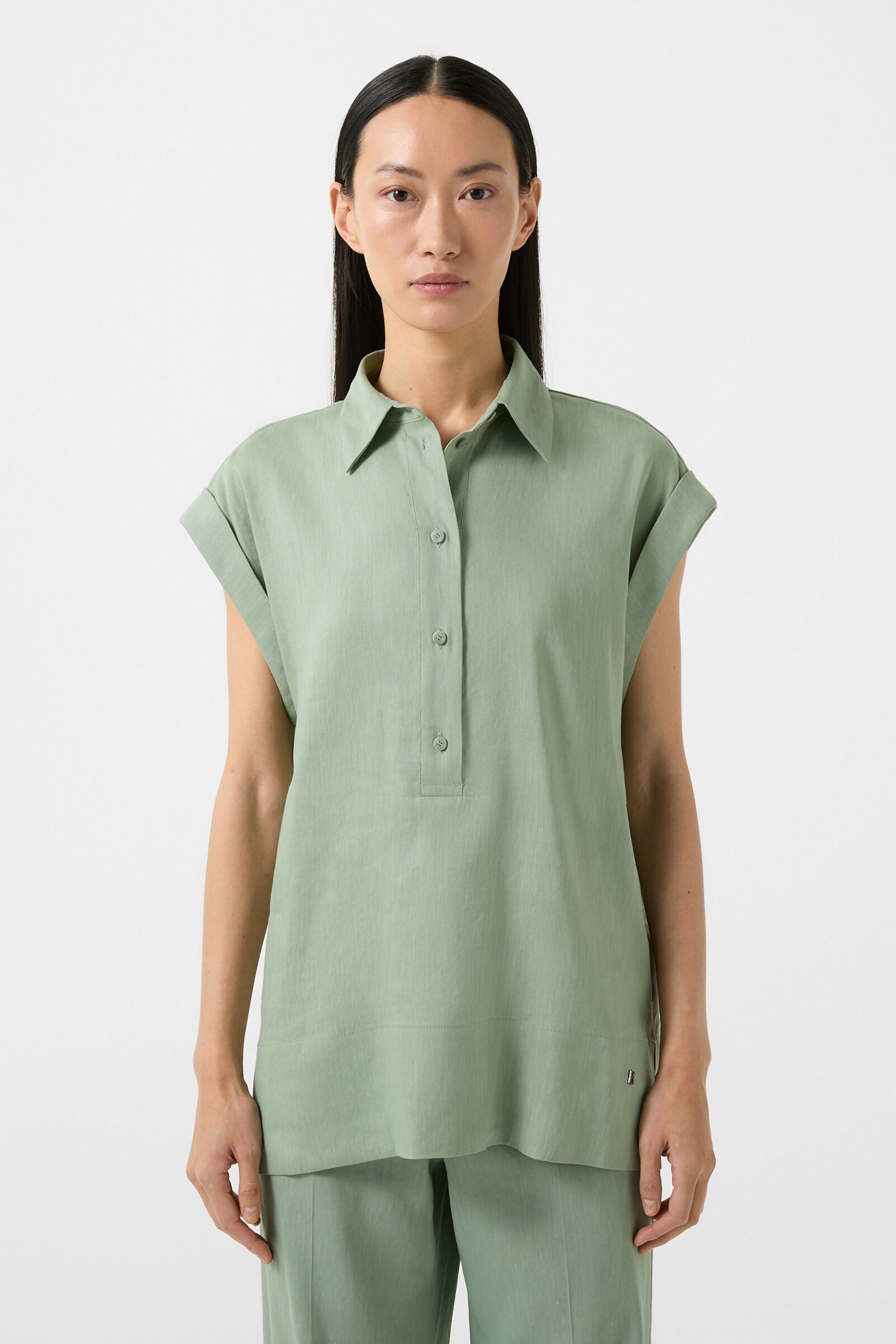 Rosalie blouse in Eucalyptus - 2