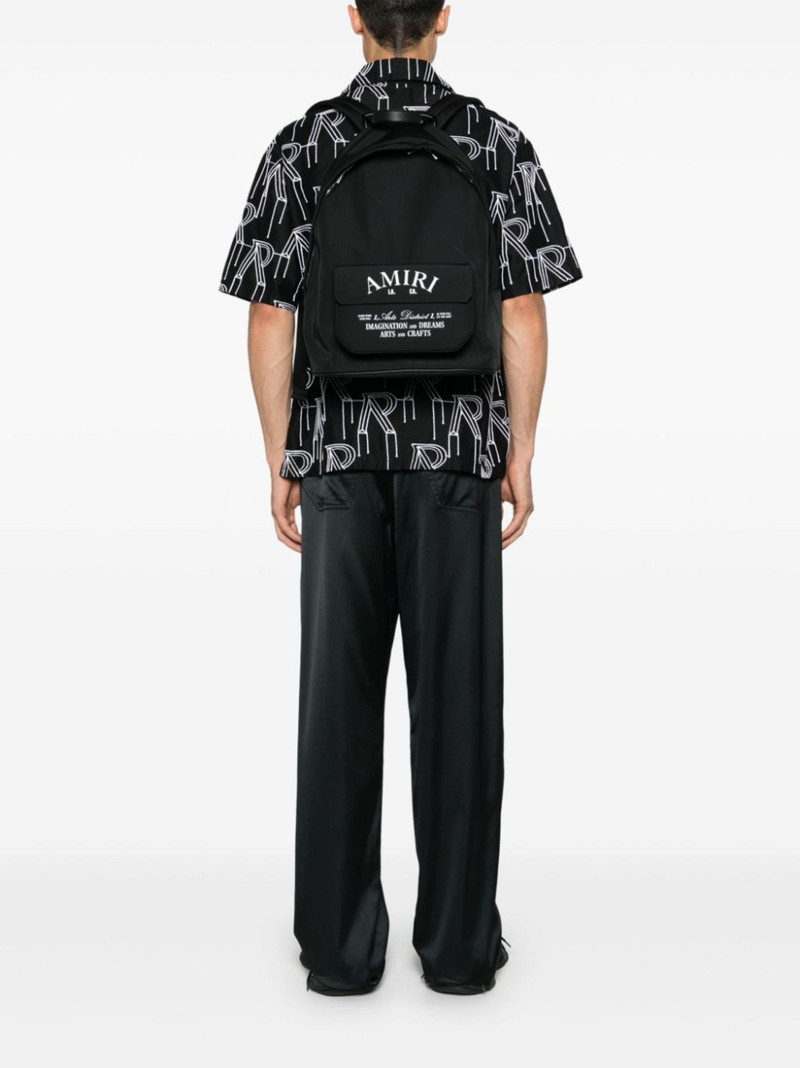 AMIRI logo-print backpack outlook
