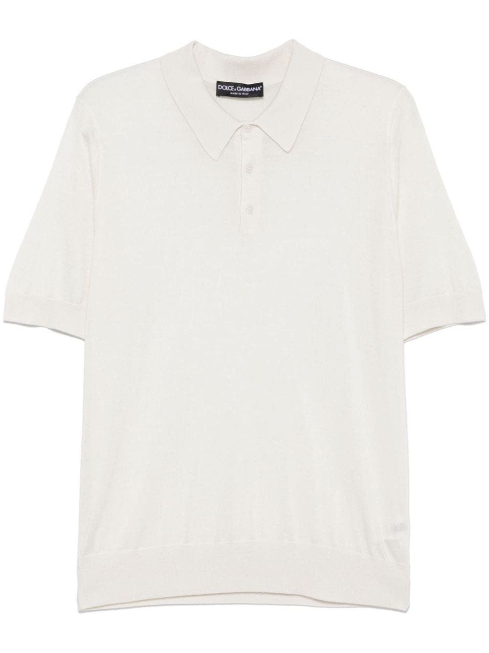 fine-knit polo shirt - 1