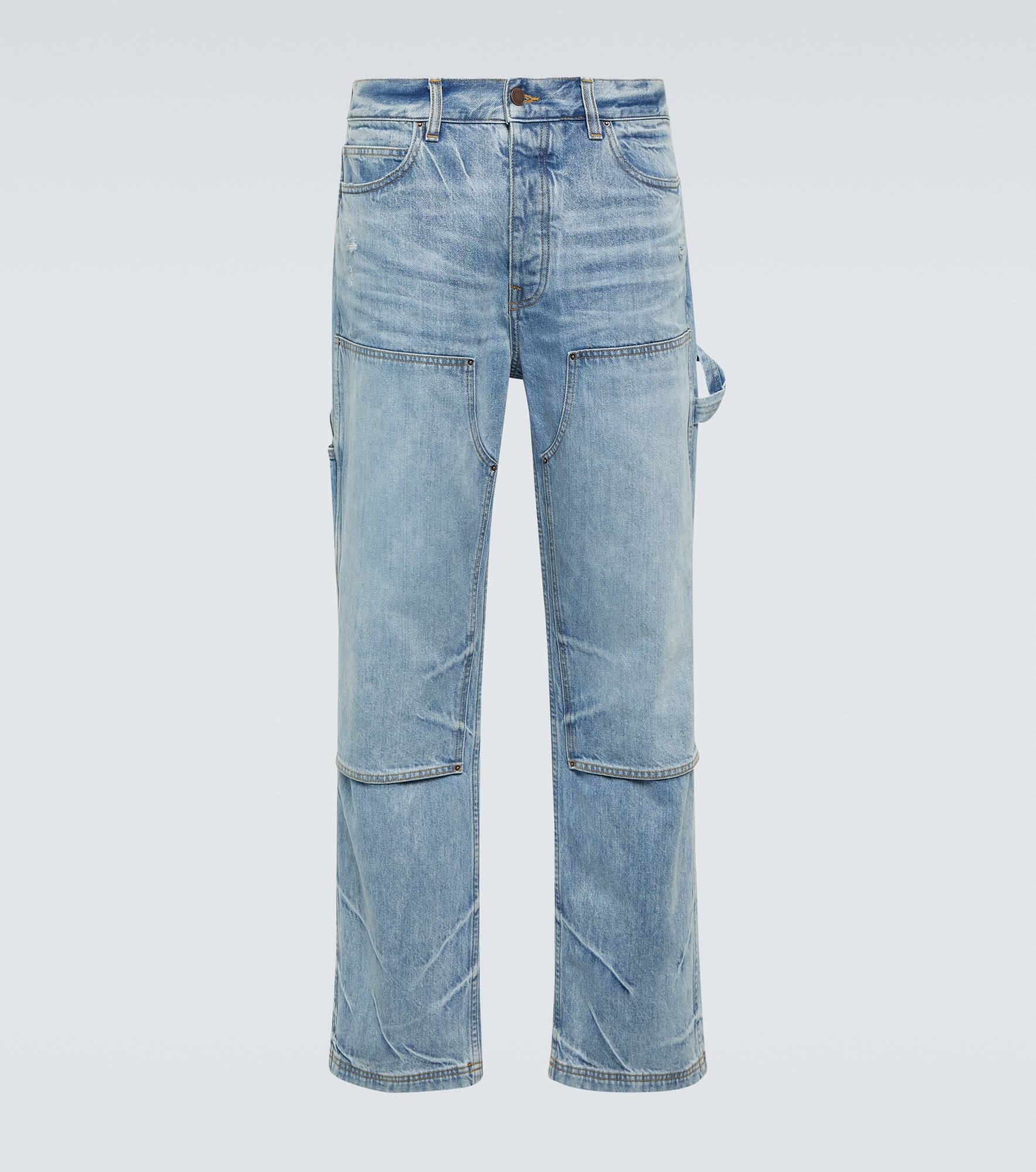 Mid-rise straight jeans - 1