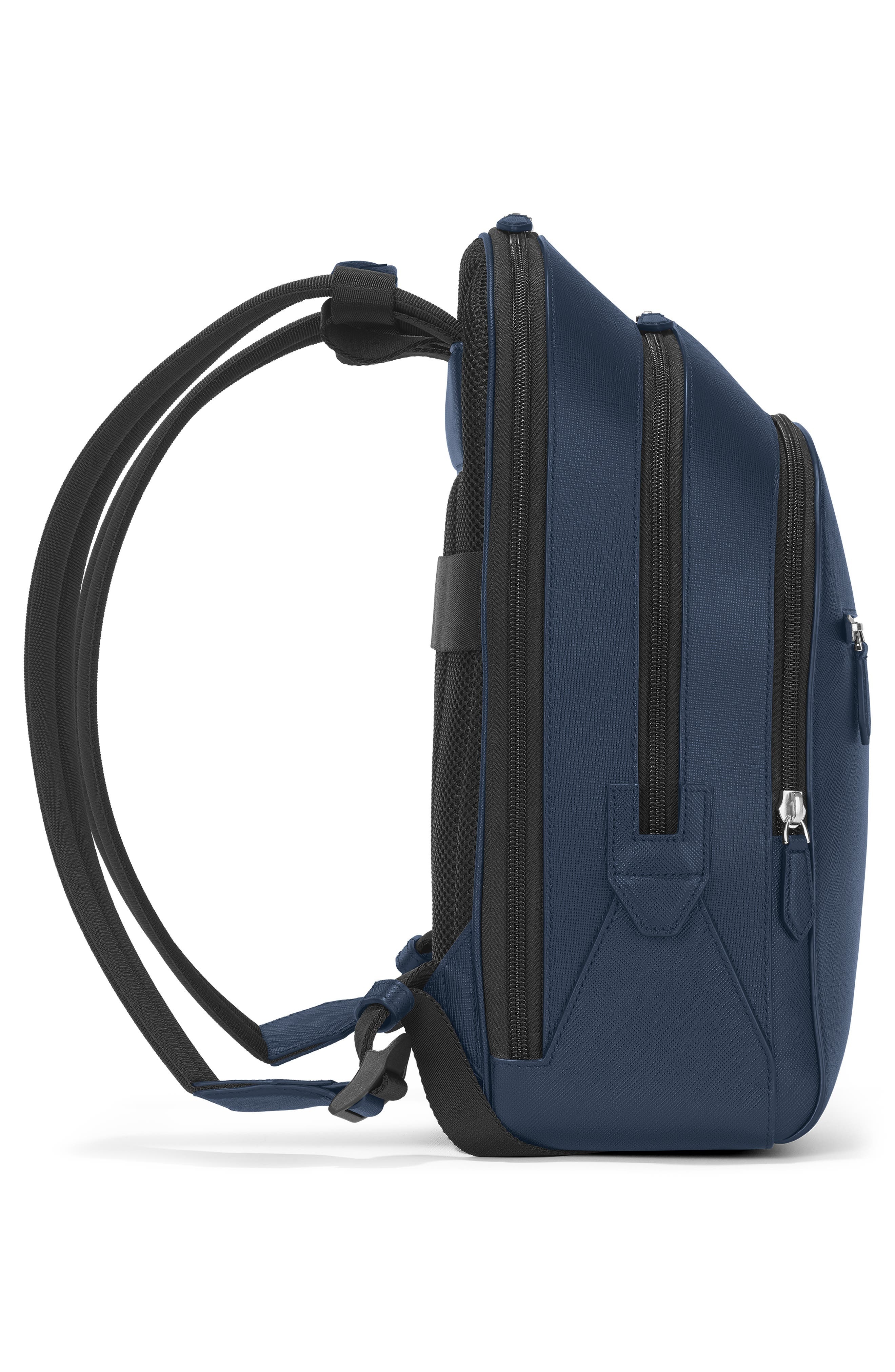 Montblanc Medium Sartorial Leather Backpack in Ink Blue at Nordstrom - 5