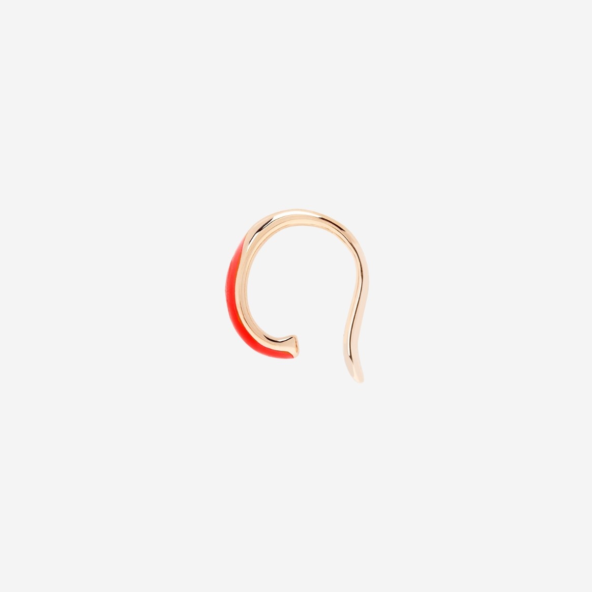 Gold Plated Silver & Enamel Rondelle Earcuff - 1