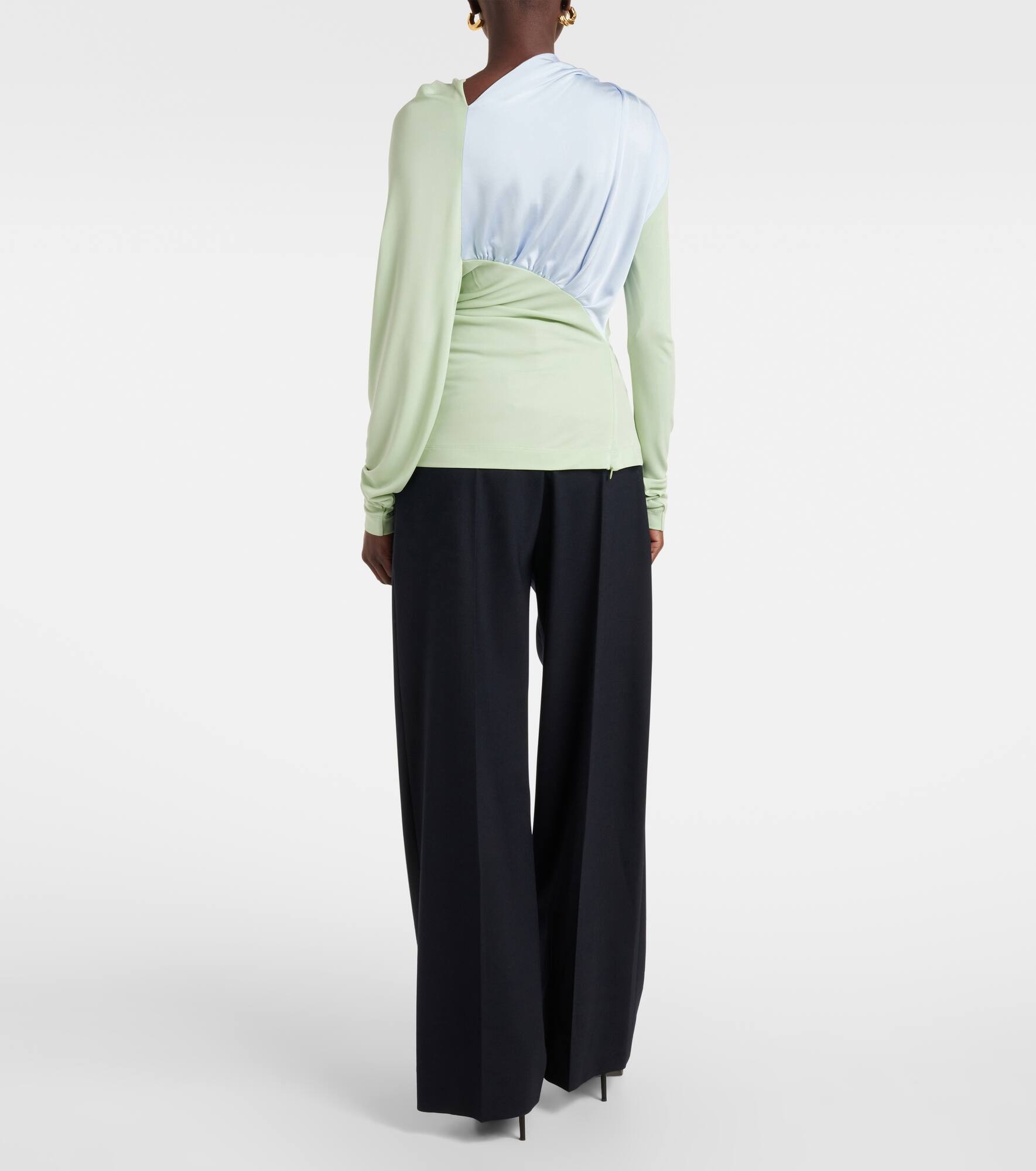 Draped jersey top - 3