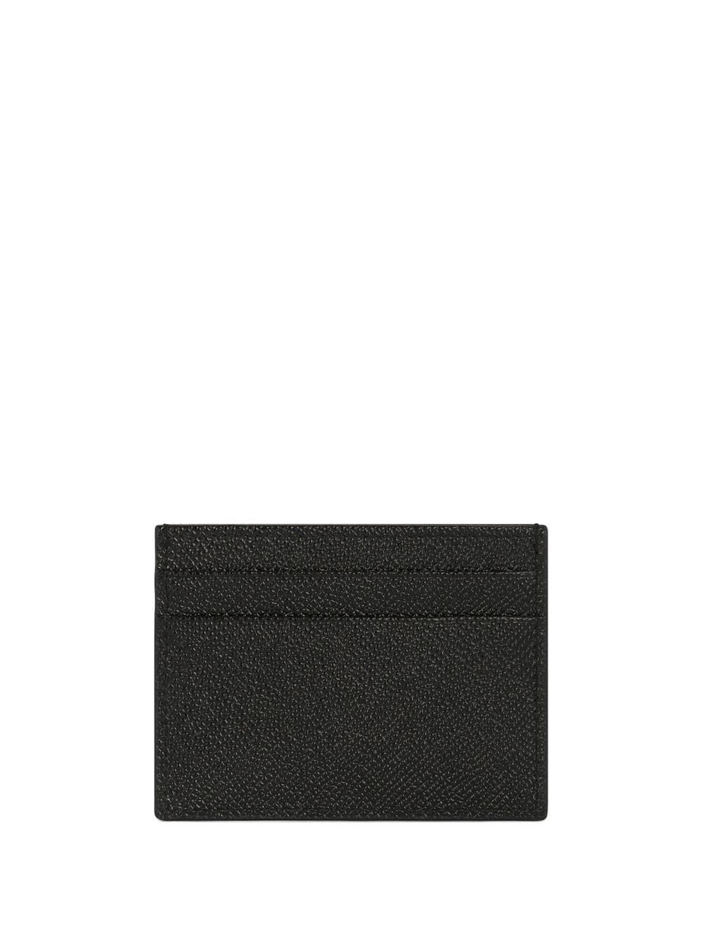 logo-plaque leather cardholder - 2