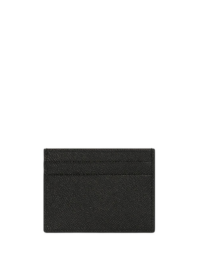 Dolce & Gabbana logo-plaque leather cardholder outlook