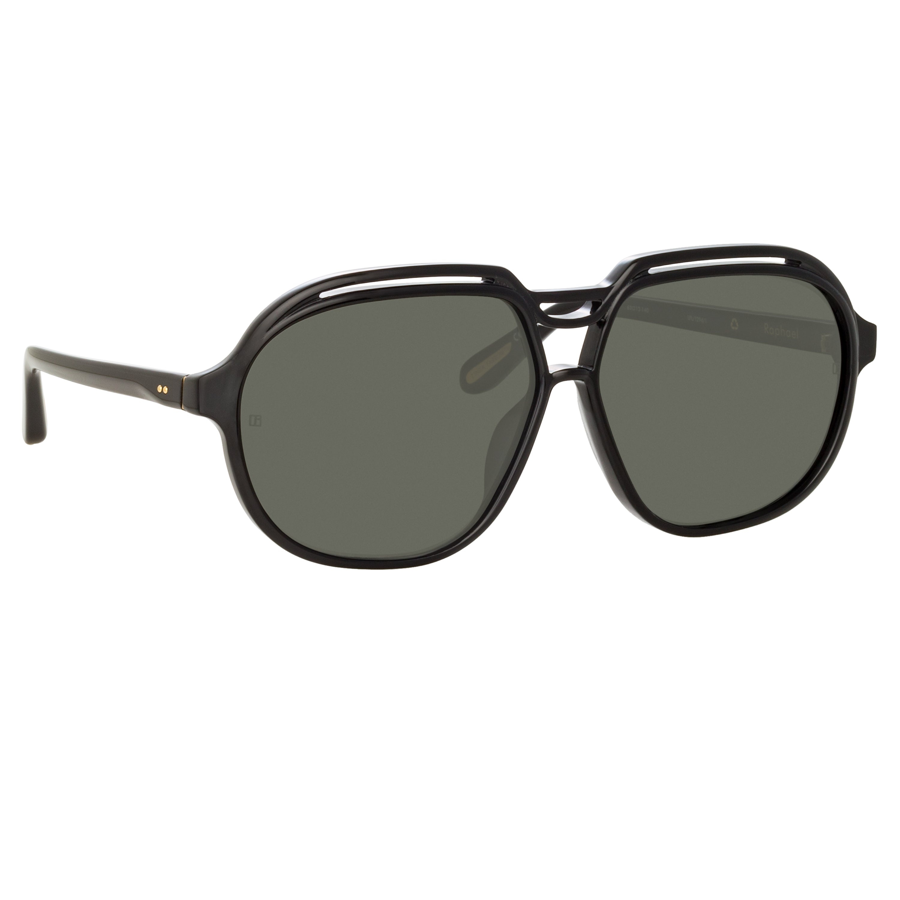 RAPHAEL AVIATOR SUNGLASSES IN BLACK - 3