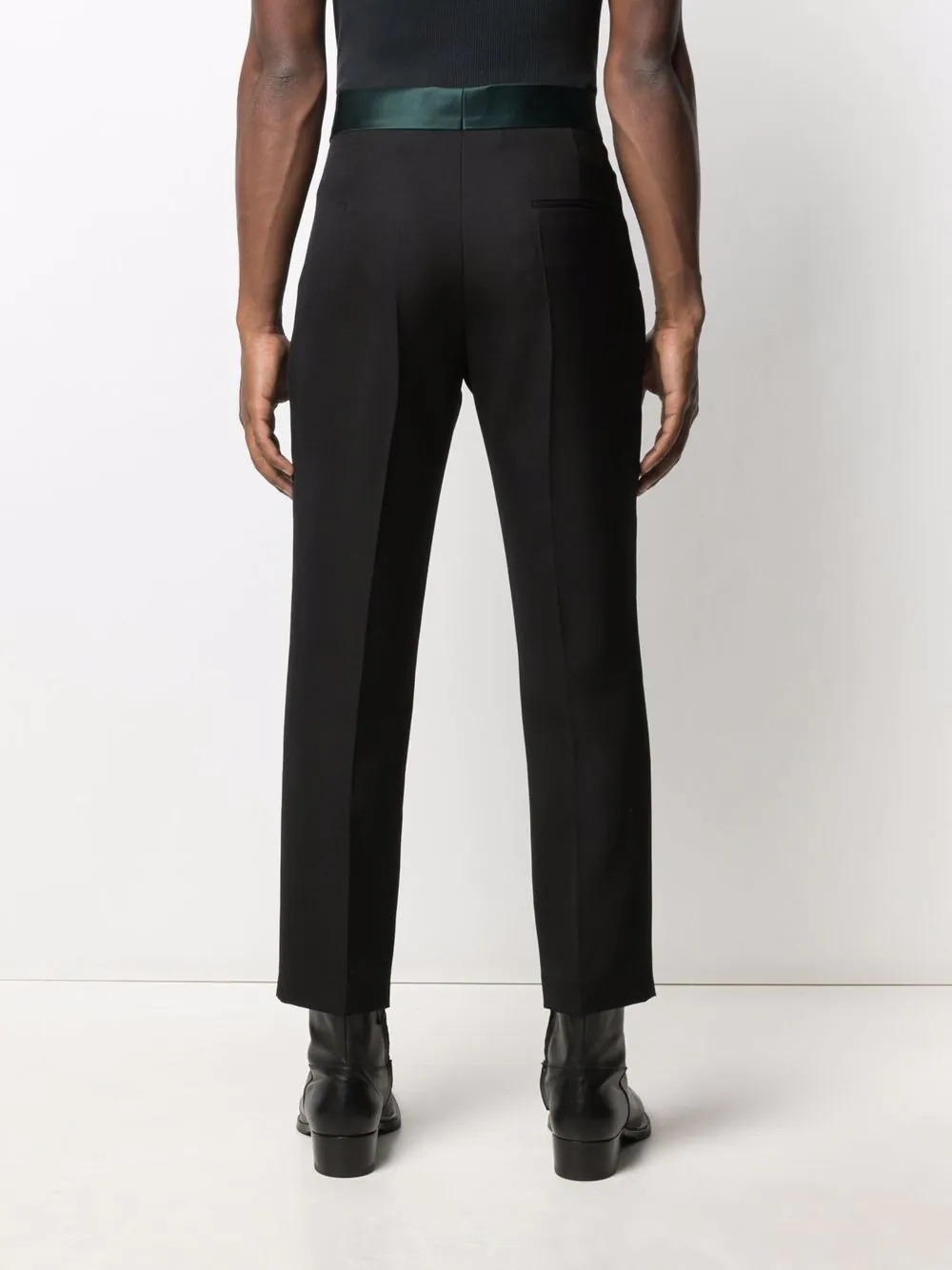 pressed-crease tailored trousers - 4