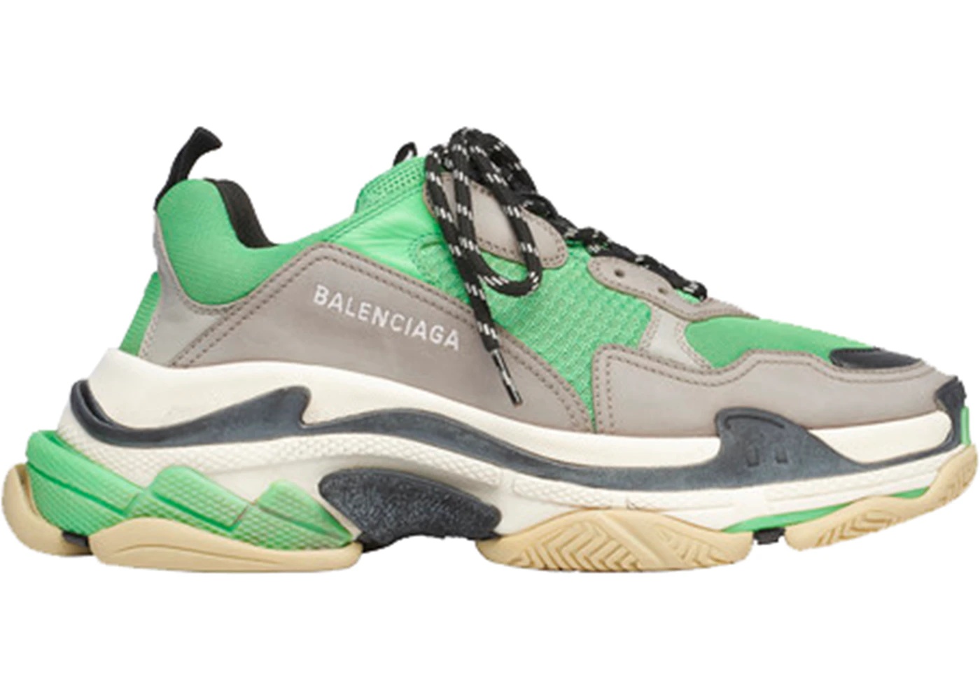 Balenciaga Triple S Green Grey - 1