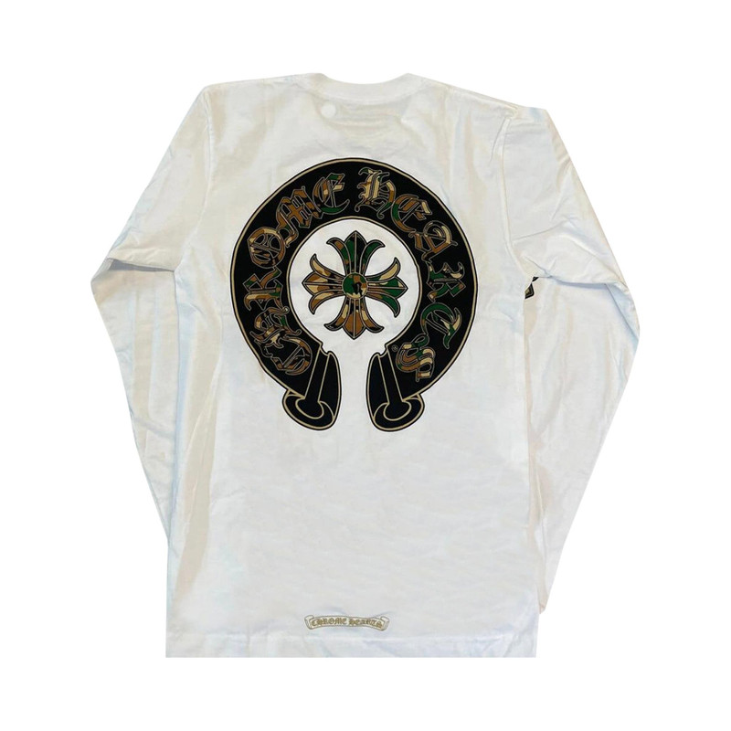 Chrome Hearts Chrome Hearts Horse Shoe Long-Sleeve T-Shirt 'White/Camo' outlook