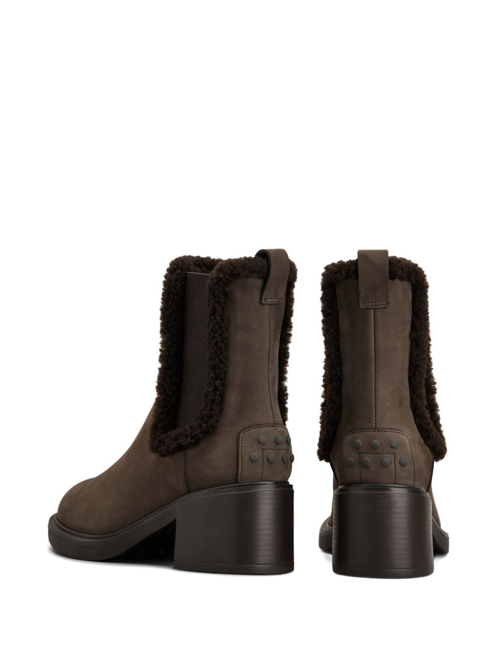 faux-fur trim Chelsea boots - 3