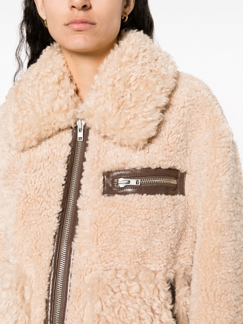 Joann faux-shearling coat - 5