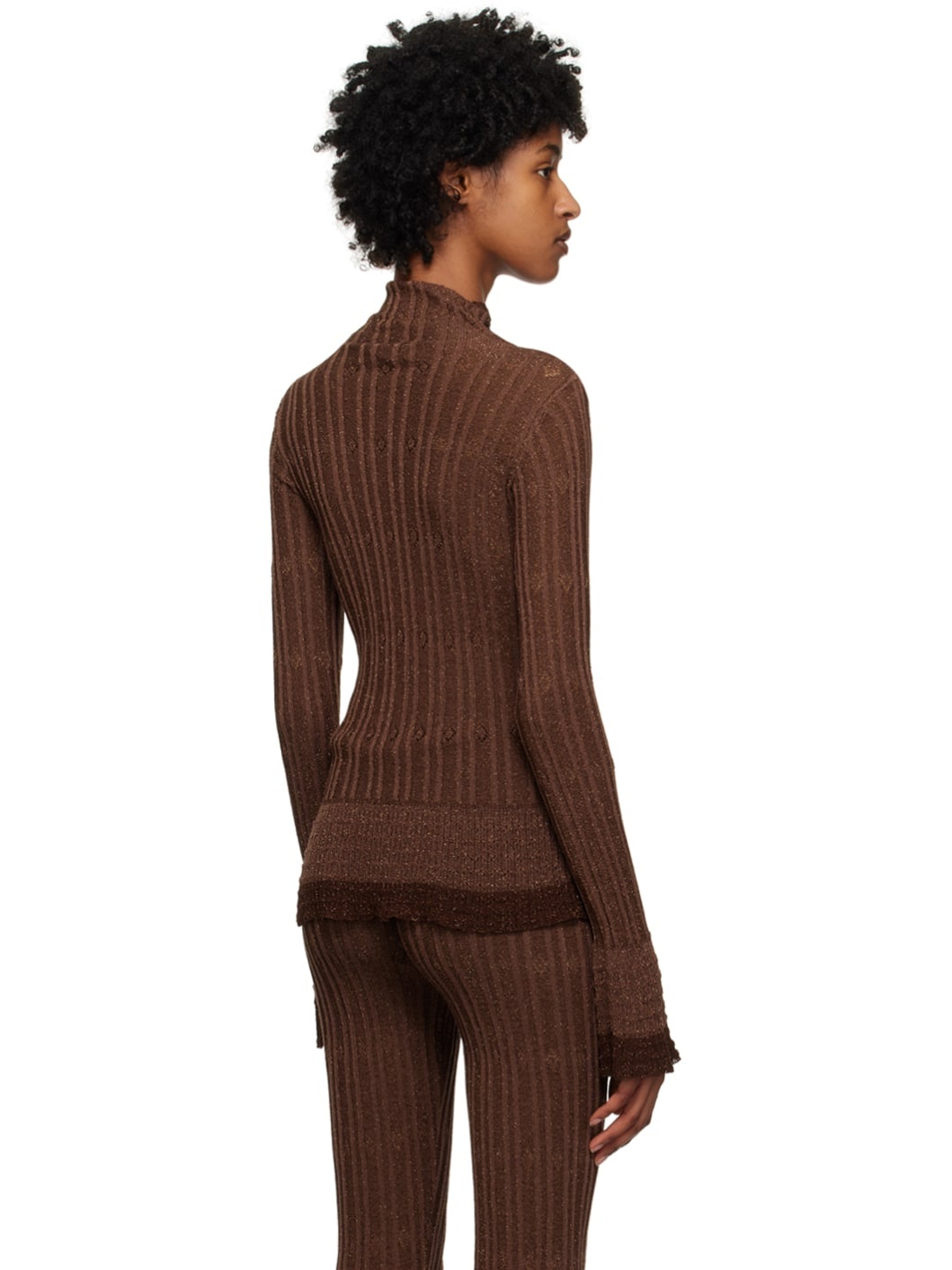 Brown Nexx Turtleneck - 3