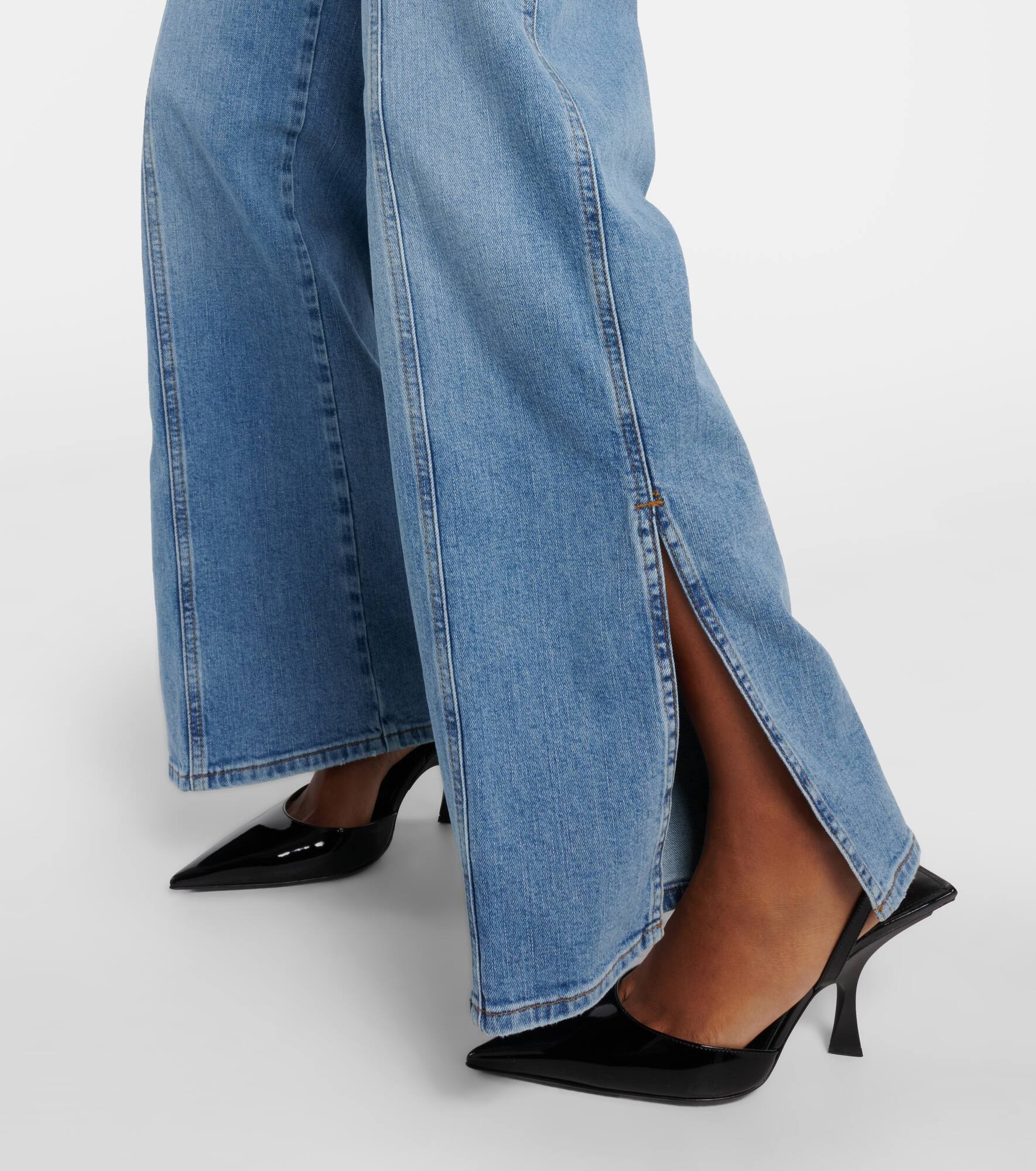 Le Slim Palazzo high-rise jeans - 5