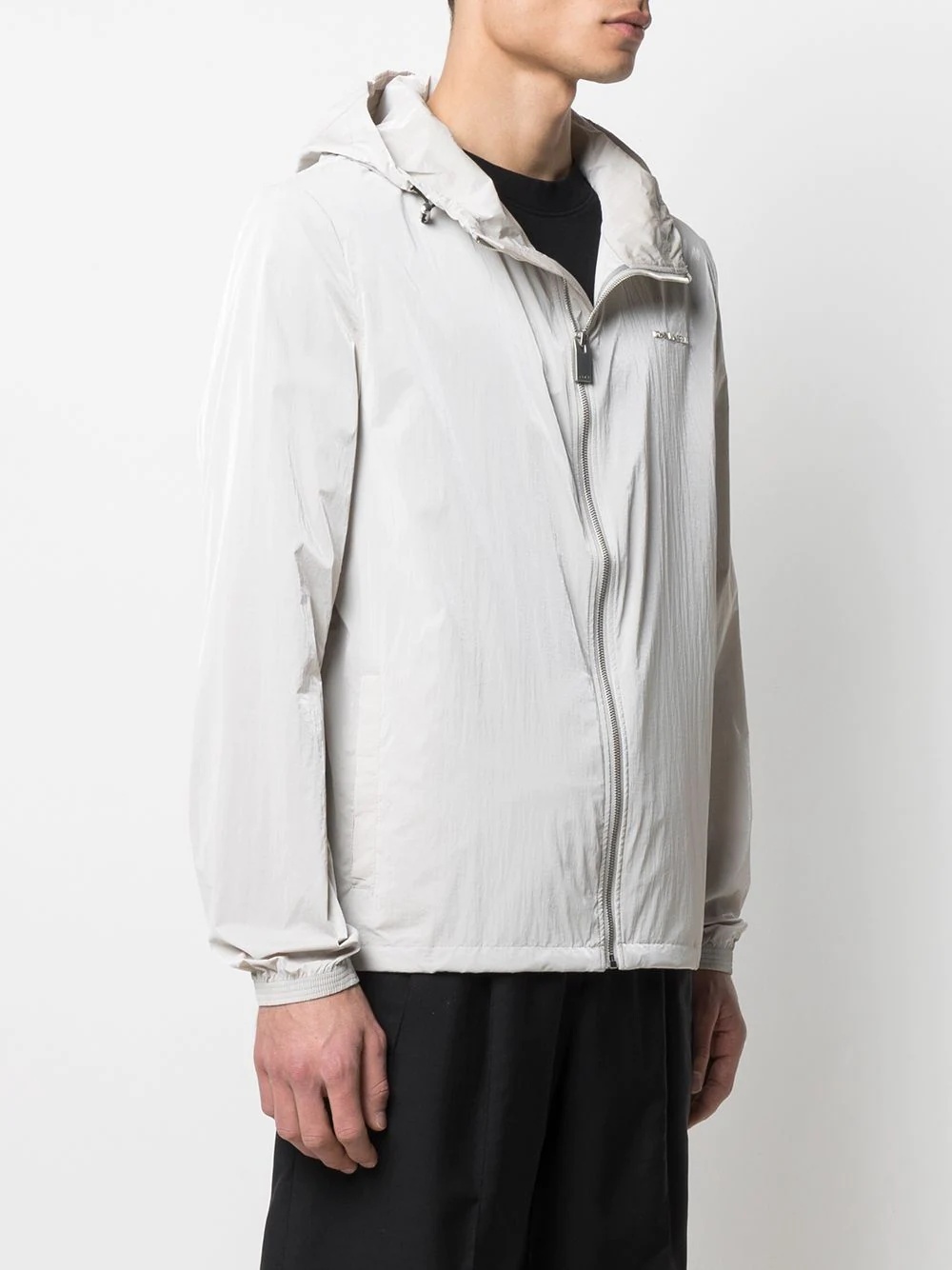 Technical hooded windbreaker jacket - 3